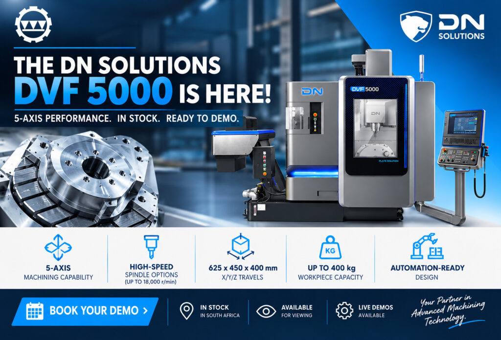 DN Solutions DVF 5000 5-Axis Machining Centre – In Stock at Puma Machine Tools DN Solutions DVF 5000 5-Axis Machining Centre | In Stock